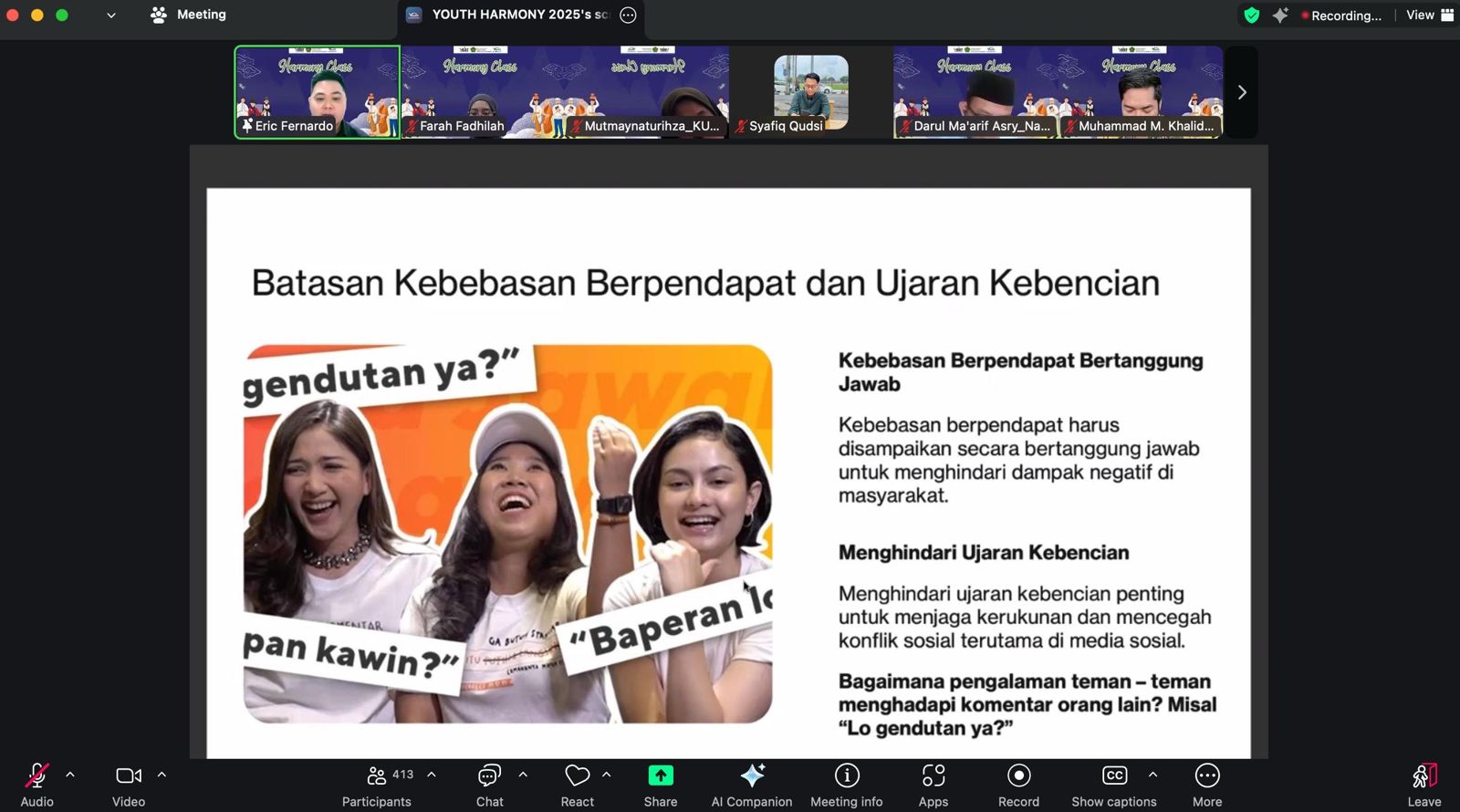 Kemenag RI Gelar Piloting Youth Harmony, 695 Pelajar DIY Aktif Ikut Serta