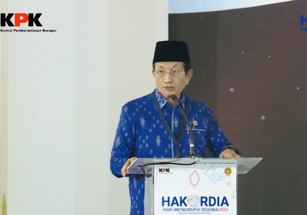 Peringatan Hakordia 2025 di Yogyakarta, Menag Nasarudin Umar Jelaskan 5 Bahasa Berantas Korupsi