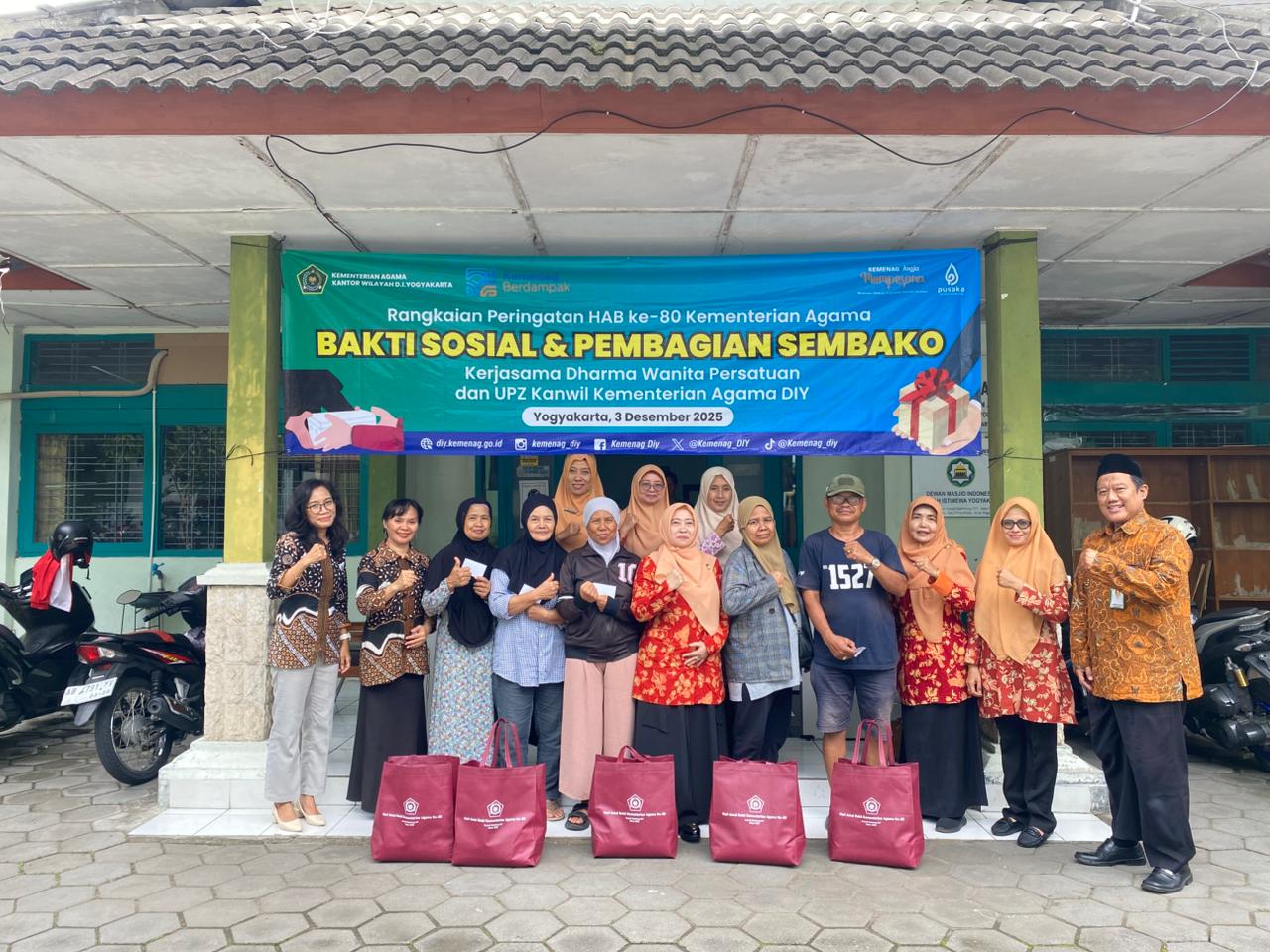 Semarak HAB ke-80, Kemenag DIY Gelar Bakti Sosial: Donor Darah dan Bagi Sembako