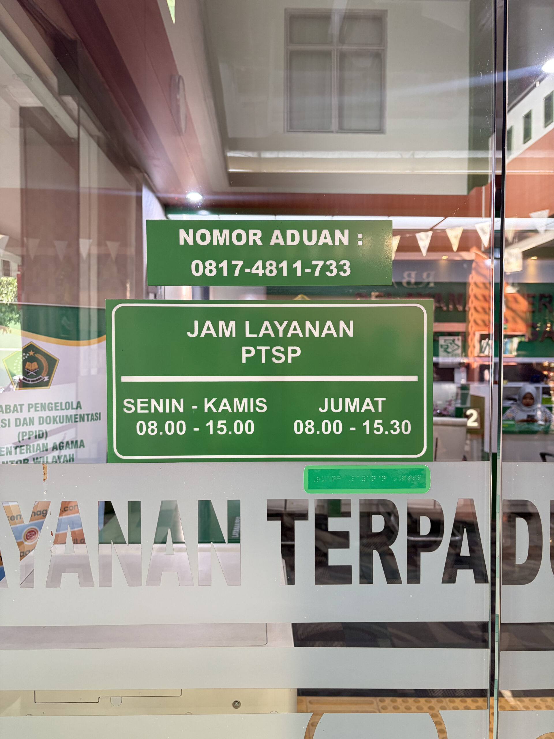 Fasilitas Braille Translator PPID